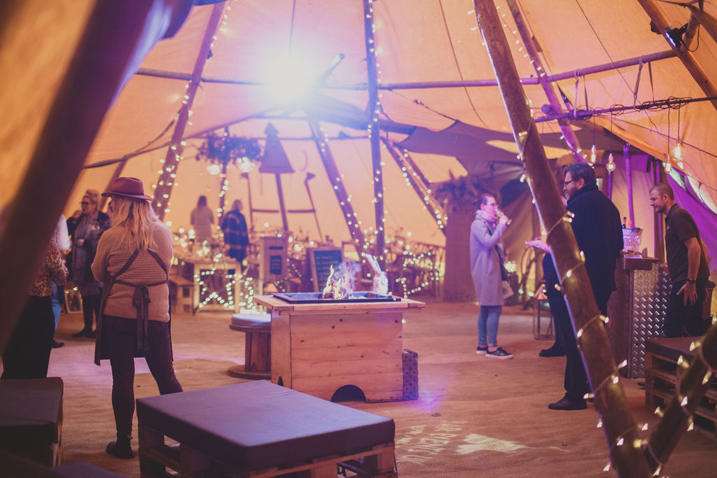 winter teepee