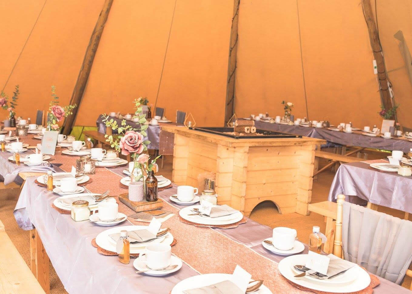 Tipi finishing touches