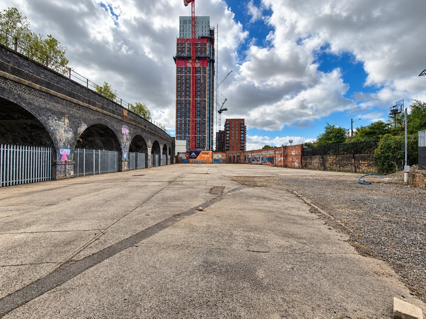 Outdoor event space at BAR Events Leeds